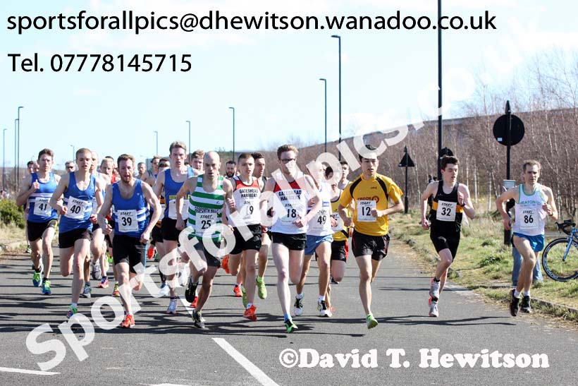 Senior mens Elswick Harriers Good Friday Road Relays. Photo: David T. Hewitson/Sports for All Pics